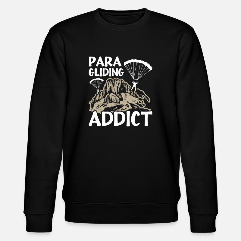 Accro au parapente - Sweat bio CHANGER Stanley/Stella Unisexe - noir