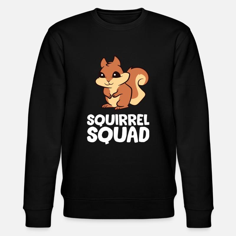 Squirrel - Squirrel Squad - Stanley/Stella CHANGER Unisex Organic Sweatshirt - black