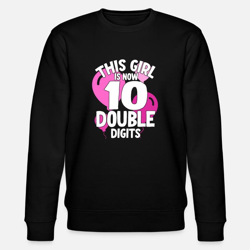 Fille du 10e anniversaire - Sweat bio CHANGER Stanley/Stella Unisexe - noir