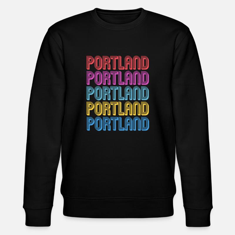 Portland - Stanley/Stella Unisex Bio-Sweatshirt CHANGER  - Schwarz
