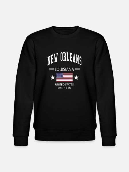 New Orleans - Stanley/Stella Unisex Bio-Sweatshirt CHANGER  - Schwarz