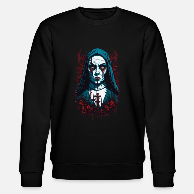 Horreur Nonne Halloween Effrayant - Sweat bio CHANGER Stanley/Stella Unisexe - noir