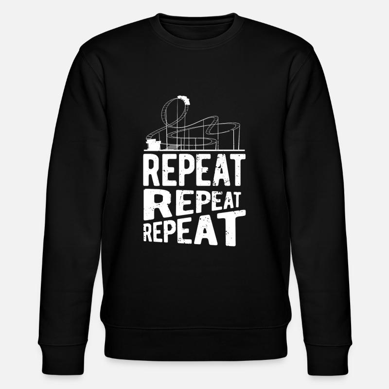 roller coaster - Stanley/Stella CHANGER Unisex Organic Sweatshirt - black