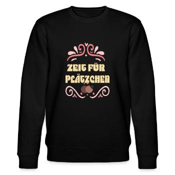 Plätzchen backen Kekse - Stanley/Stella Unisex Bio-Sweatshirt CHANGER  - Schwarz - Vorne - Nik (191cm) & Marisol (170cm)