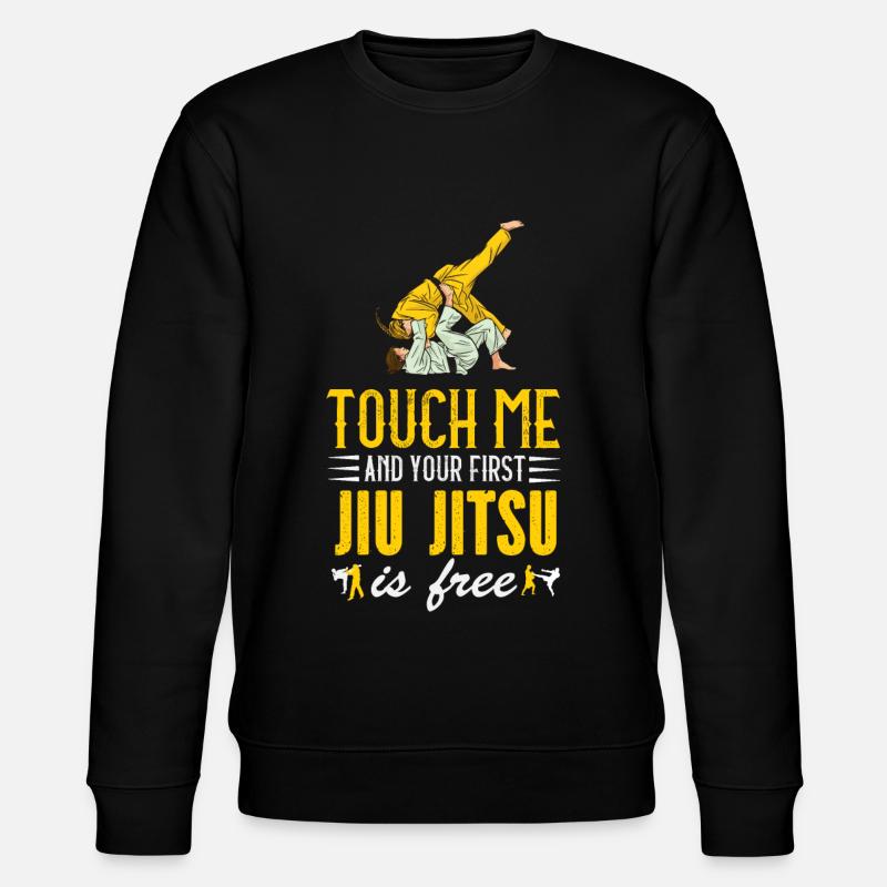 First Jiu Jitsu lesson - Stanley/Stella Unisex Bio-Sweatshirt CHANGER  - Schwarz