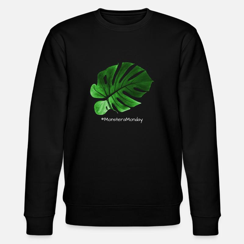 MonsteraLundi - Vertblanc - Sweat bio CHANGER Stanley/Stella Unisexe - noir