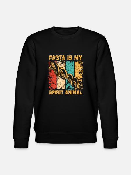 Pasta Noodle Gift - Stanley/Stella CHANGER Unisex Organic Sweatshirt - black
