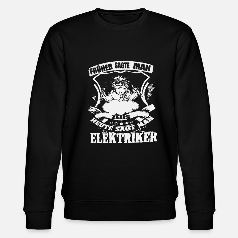 Electrician - Stanley/Stella CHANGER Unisex Organic Sweatshirt - black