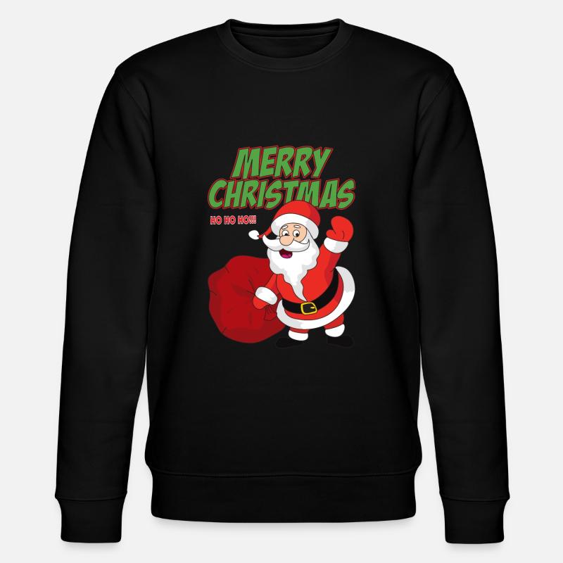 Weihnachtsmann - Stanley/Stella Unisex Bio-Sweatshirt CHANGER  - Schwarz