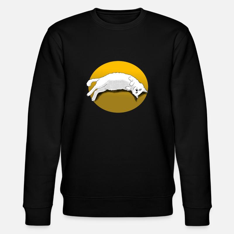 Schmusekatze - Stanley/Stella Unisex Bio-Sweatshirt CHANGER  - Schwarz