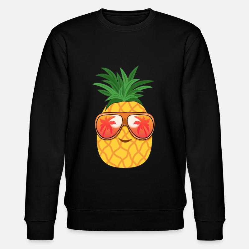 Ananas Sonnenbrille Sommer - Stanley/Stella Unisex Bio-Sweatshirt CHANGER  - Schwarz