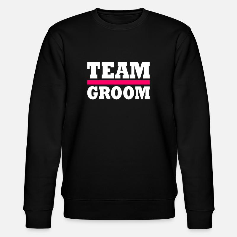 Team groom - Stanley/Stella Unisex Bio-Sweatshirt CHANGER  - Schwarz