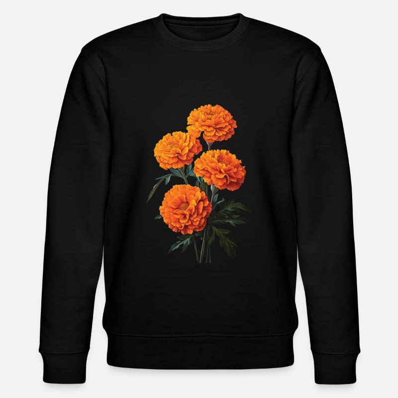 Ringelblume - Stanley/Stella Unisex Bio-Sweatshirt CHANGER  - Schwarz