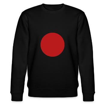 Rond Rouge Point Rouge Cercle Rouge - Sweat bio CHANGER Stanley/Stella Unisexe - noir - Devant - Nik (191cm) & Marisol (170cm)