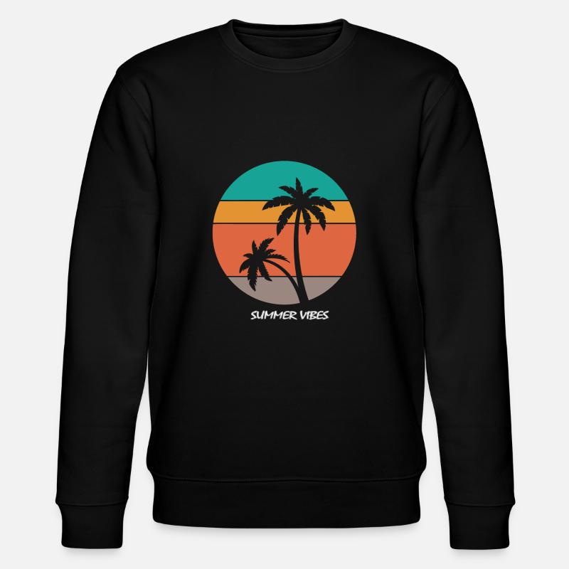 Summer Beach Vibes - Stanley/Stella CHANGER Unisex Organic Sweatshirt - black