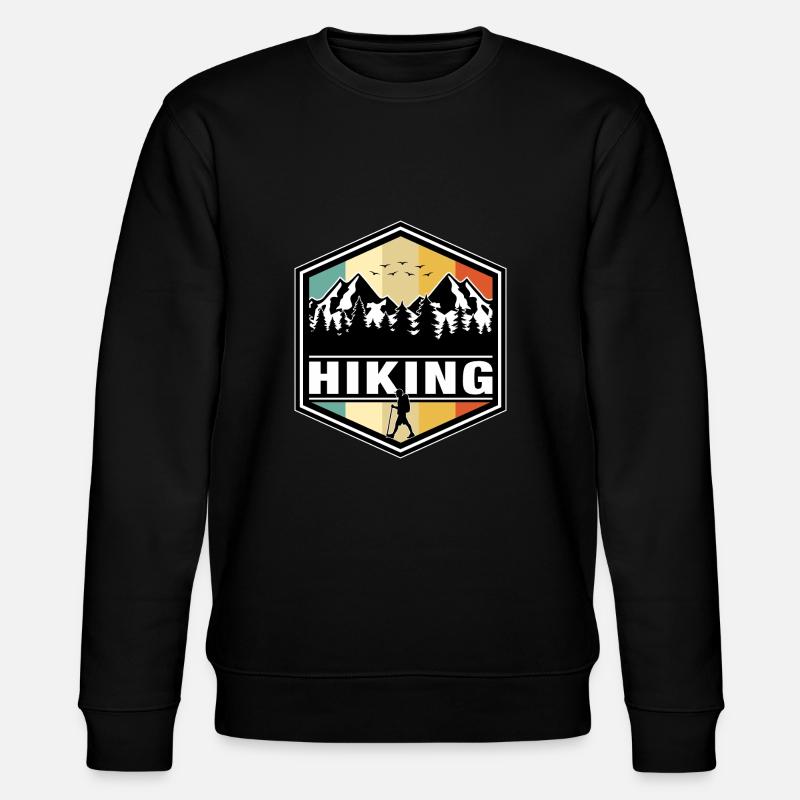 Hiking - Stanley/Stella Unisex Bio-Sweatshirt CHANGER  - Schwarz