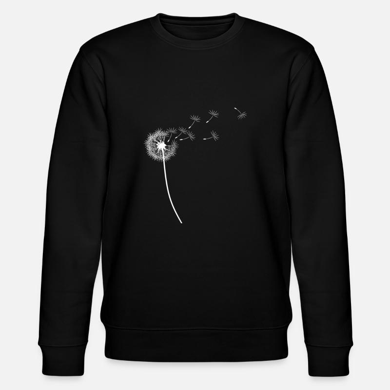 Dandelion in the wind - Stanley/Stella CHANGER Unisex Organic Sweatshirt - black