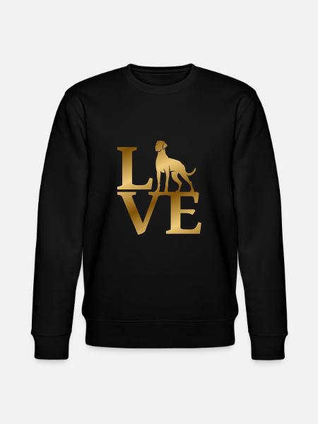 Love Great Dane - Stanley/Stella CHANGER Unisex Organic Sweatshirt - black