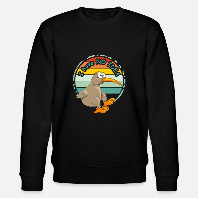 I have no idea - Stanley/Stella CHANGER Unisex Organic Sweatshirt - black