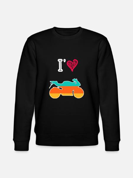 Retro motorcycle - Stanley/Stella CHANGER Unisex Organic Sweatshirt - black