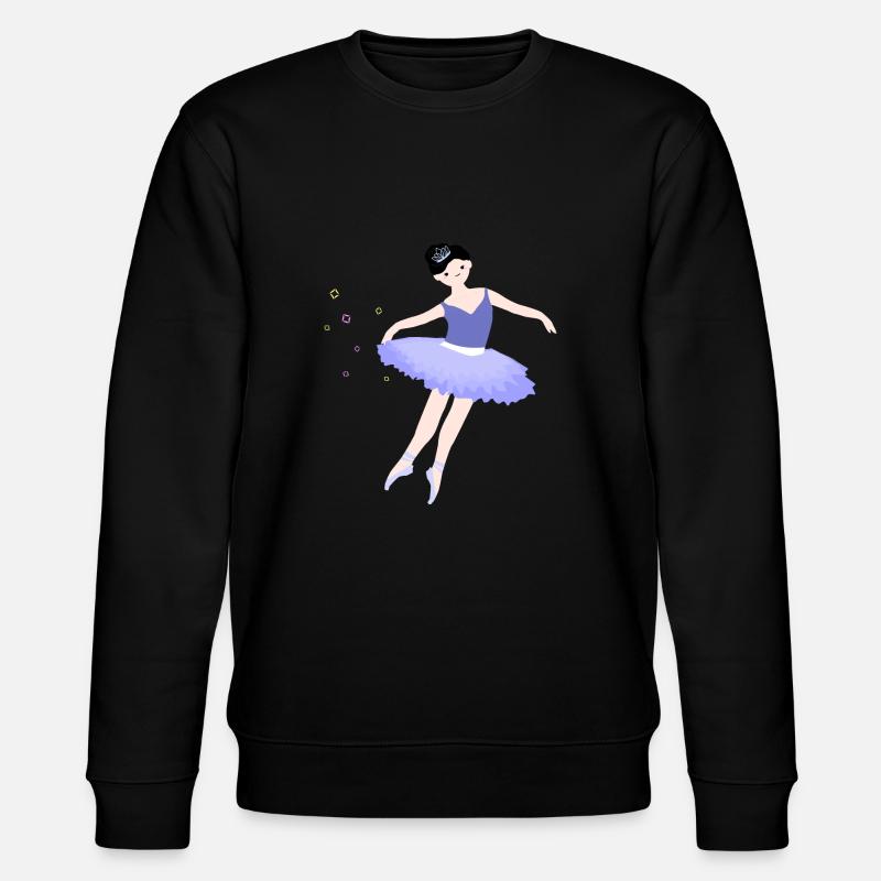 Ballerina Mädchen 4 - Stanley/Stella Unisex Bio-Sweatshirt CHANGER  - Schwarz