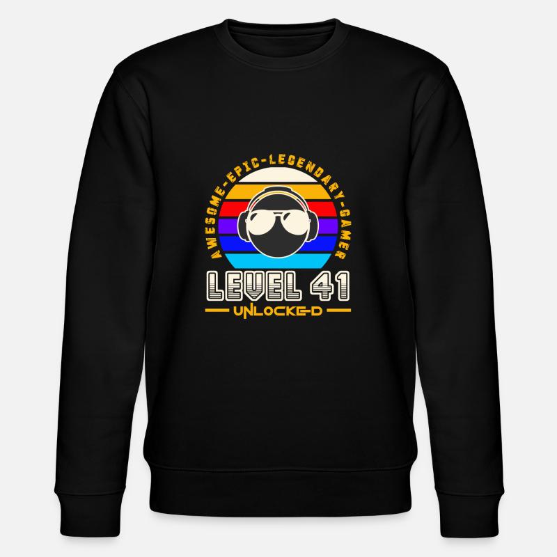 Stufe 41 - Stanley/Stella Unisex Bio-Sweatshirt CHANGER  - Schwarz