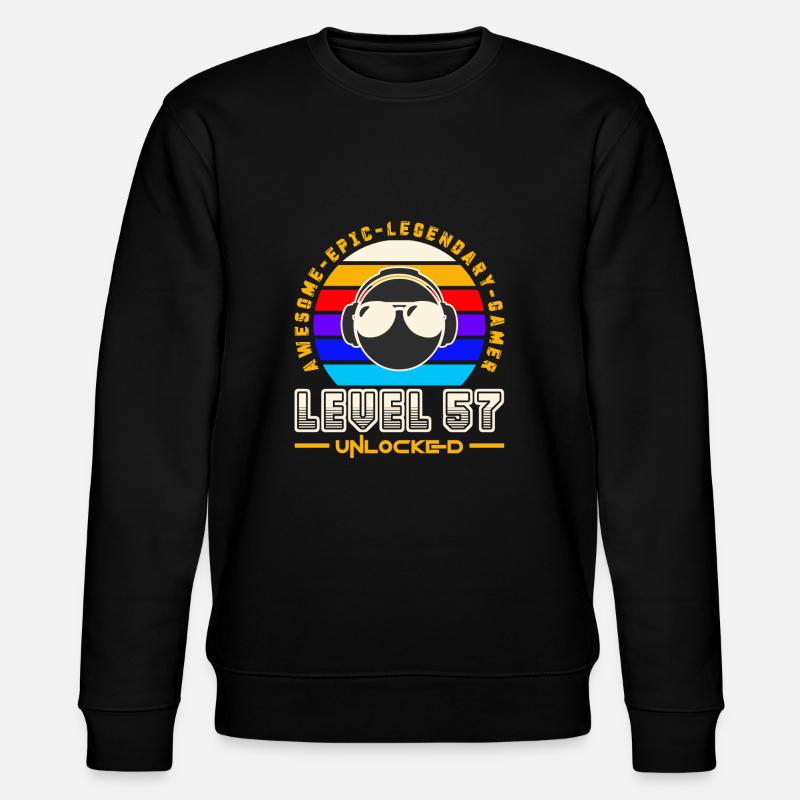 Stufe 57 - Stanley/Stella Unisex Bio-Sweatshirt CHANGER  - Schwarz