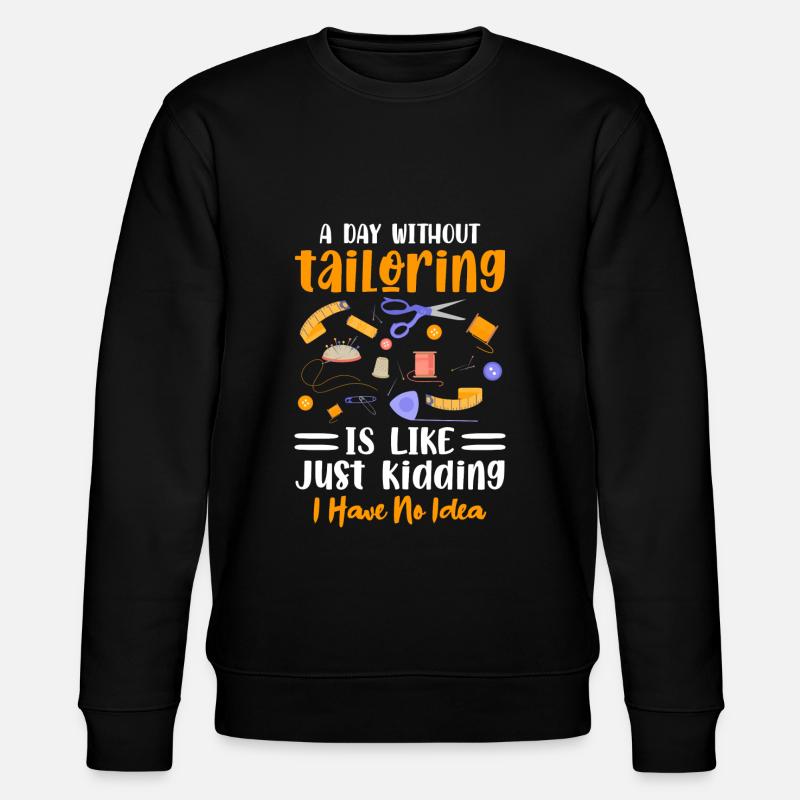 Sewing Hobby Pants Custom Tailor - Stanley/Stella CHANGER Unisex Organic Sweatshirt - black