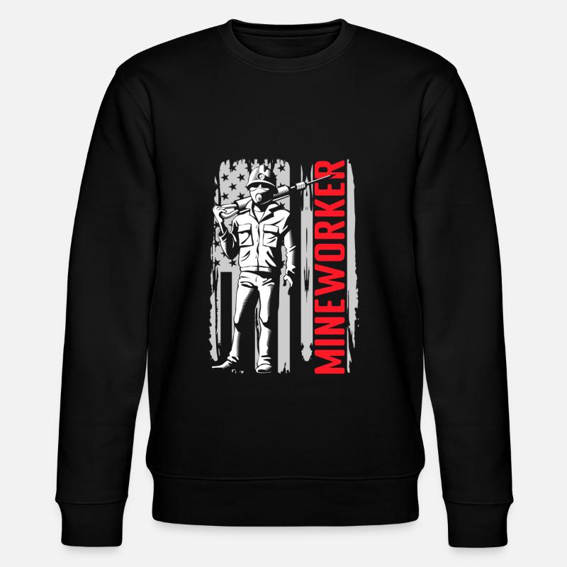 Miner Mine Miner Pierres - Sweat bio CHANGER Stanley/Stella Unisexe - noir