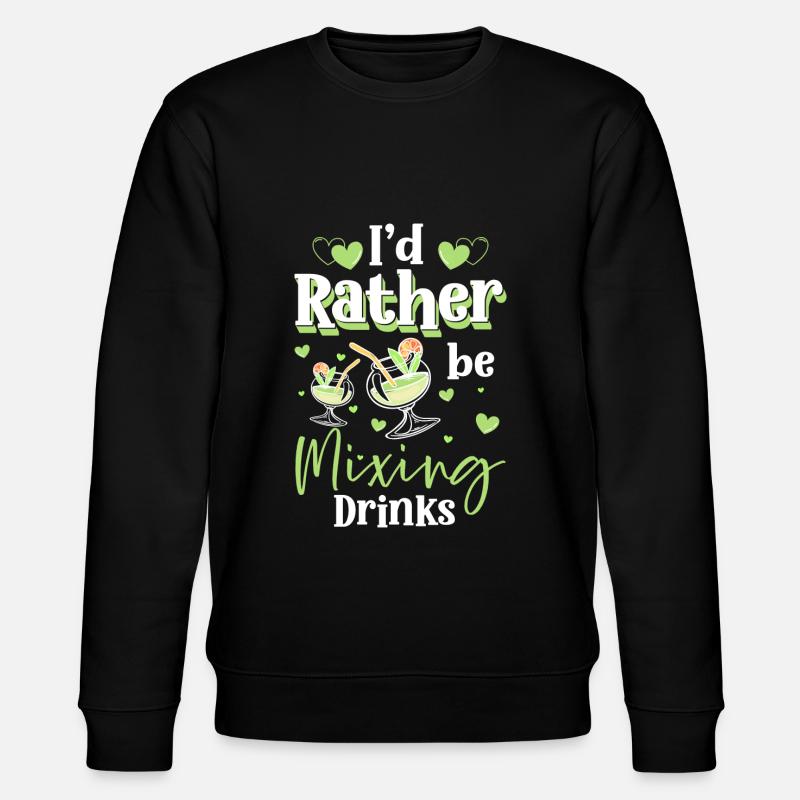Bartender Alcohol Mixer - Stanley/Stella CHANGER Unisex Organic Sweatshirt - black