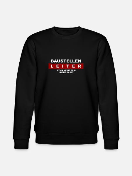 Baustellen Leiter - Stanley/Stella Unisex Bio-Sweatshirt CHANGER  - Schwarz