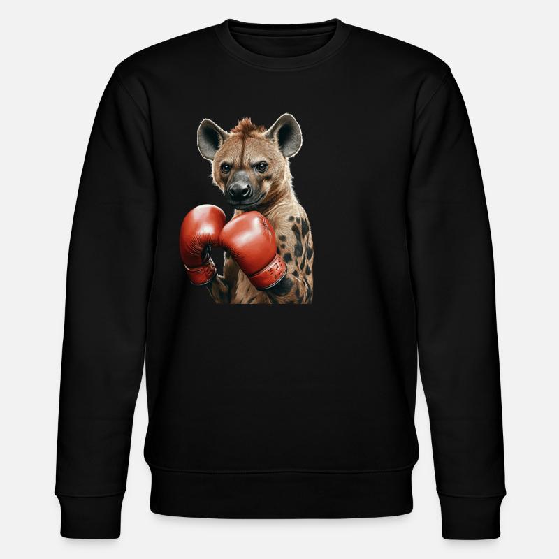 Hyäne - Stanley/Stella Unisex Bio-Sweatshirt CHANGER  - Schwarz