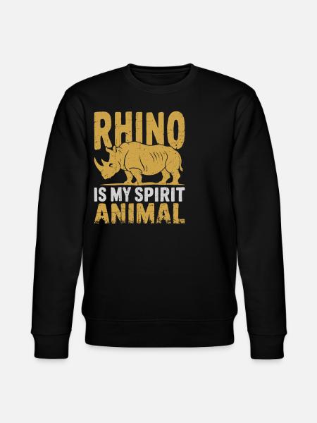 Rhinoceros - Stanley/Stella CHANGER Unisex Organic Sweatshirt - black