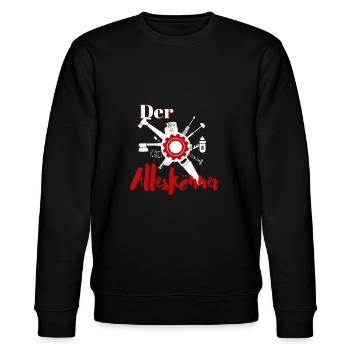 Alleskönner Mann - Stanley/Stella Unisex Bio-Sweatshirt CHANGER  - Schwarz - Vorne - Nik (191cm) & Marisol (170cm)