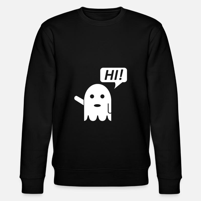 cute ghost - Stanley/Stella Unisex Bio-Sweatshirt CHANGER - Schwarz