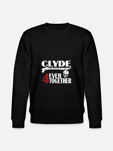 Bonnie - Clyde Geschenk Geschenkidee - Stanley/Stella Unisex Bio-Sweatshirt CHANGER - Schwarz