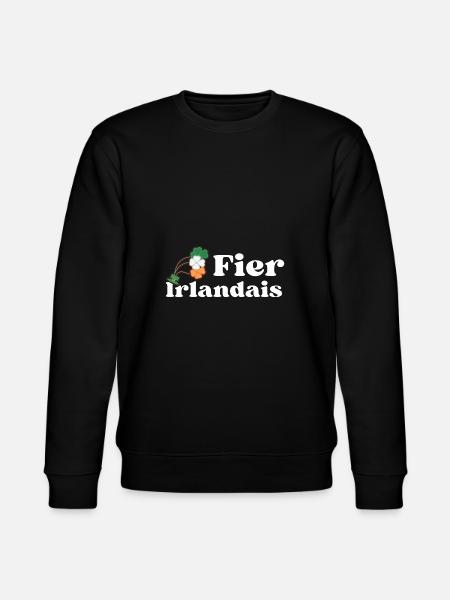 fier irlandais, Saint-Patrick - Sweat bio CHANGER Stanley/Stella Unisexe - noir