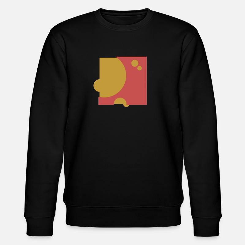 modern fire cheese 01 - Stanley/Stella Unisex Bio-Sweatshirt CHANGER  - Schwarz