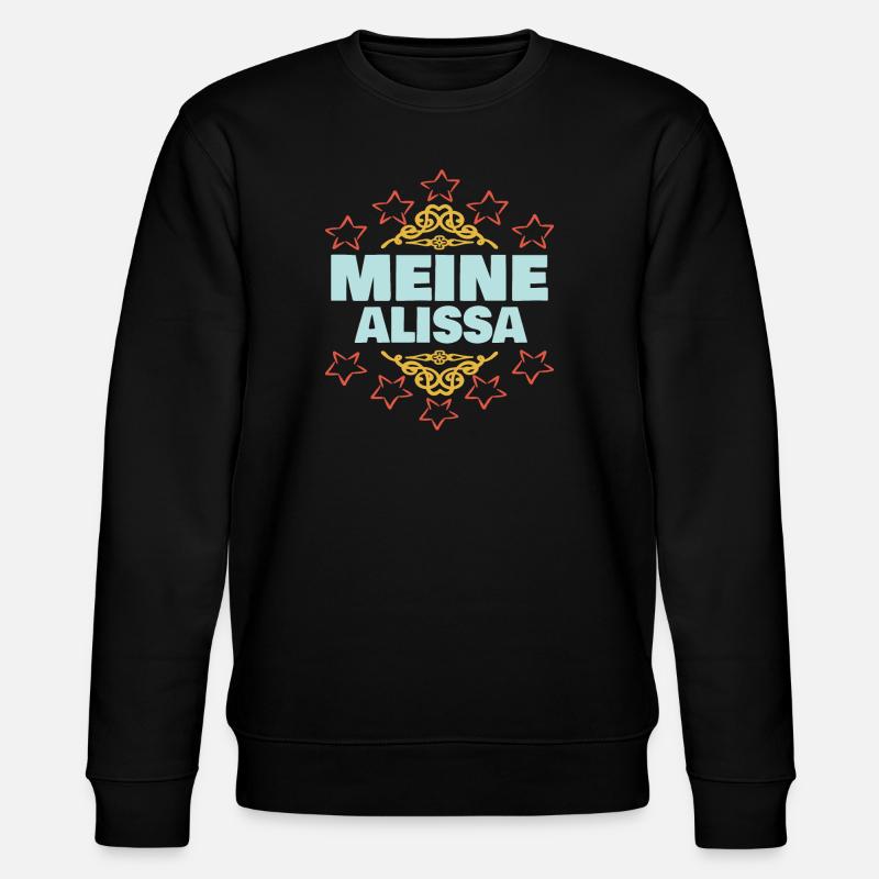 Alissa als Mädchen - Stanley/Stella Unisex Bio-Sweatshirt CHANGER  - Schwarz
