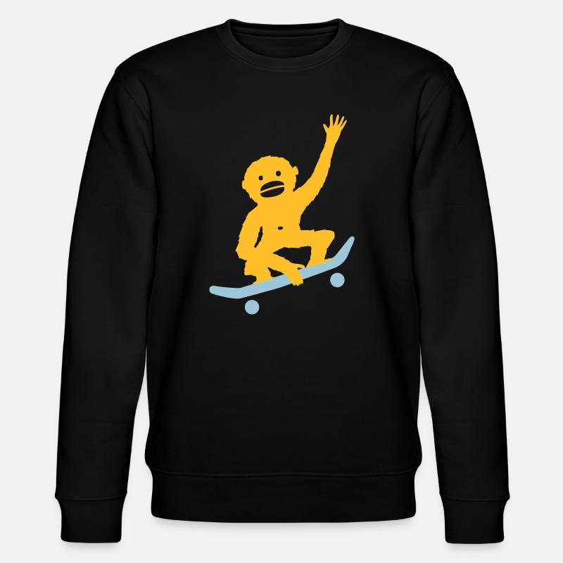 Monkey Tricks - Stanley/Stella CHANGER Unisex Organic Sweatshirt - black