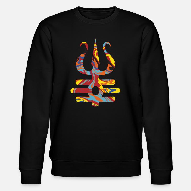 trishul trishula symbole hindouisme bouddhisme Shiva - Sweat bio CHANGER Stanley/Stella Unisexe - noir
