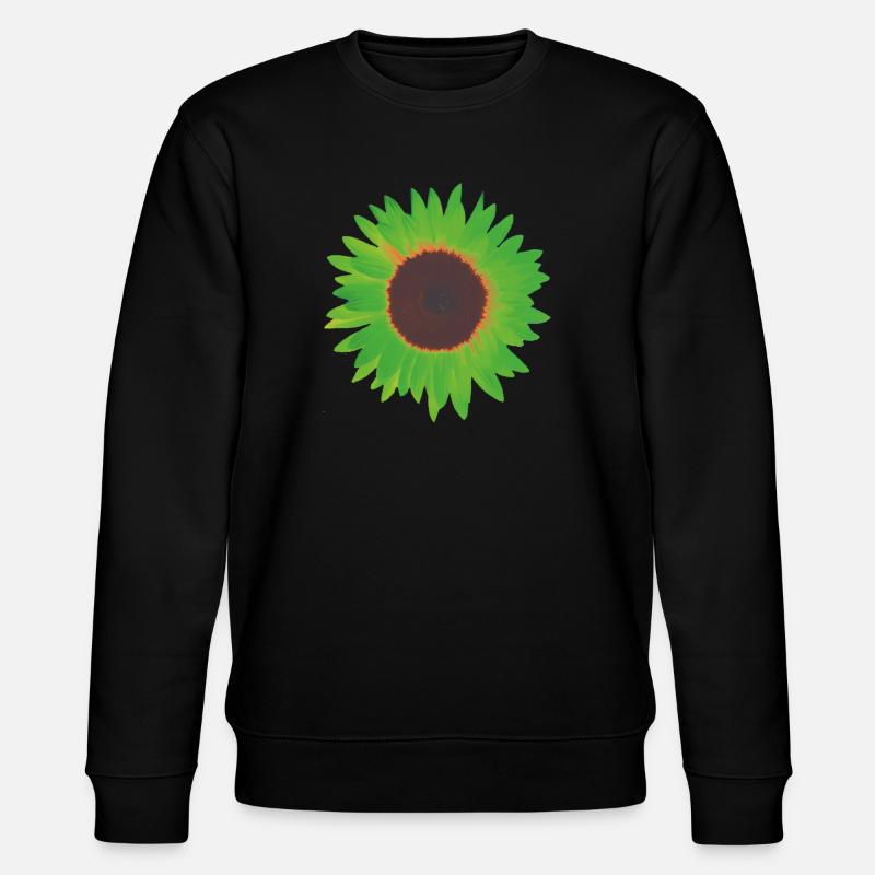 sonnenblume grün - Stanley/Stella Unisex Bio-Sweatshirt CHANGER  - Schwarz