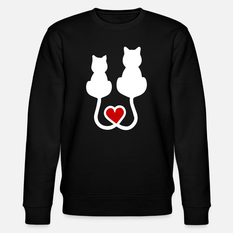 Katzen - Stanley/Stella Unisex Bio-Sweatshirt CHANGER  - Schwarz