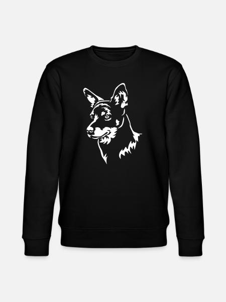 Lancashire Heeler Head "Black Edition" - Stanley/Stella CHANGER Unisex Organic Sweatshirt - black
