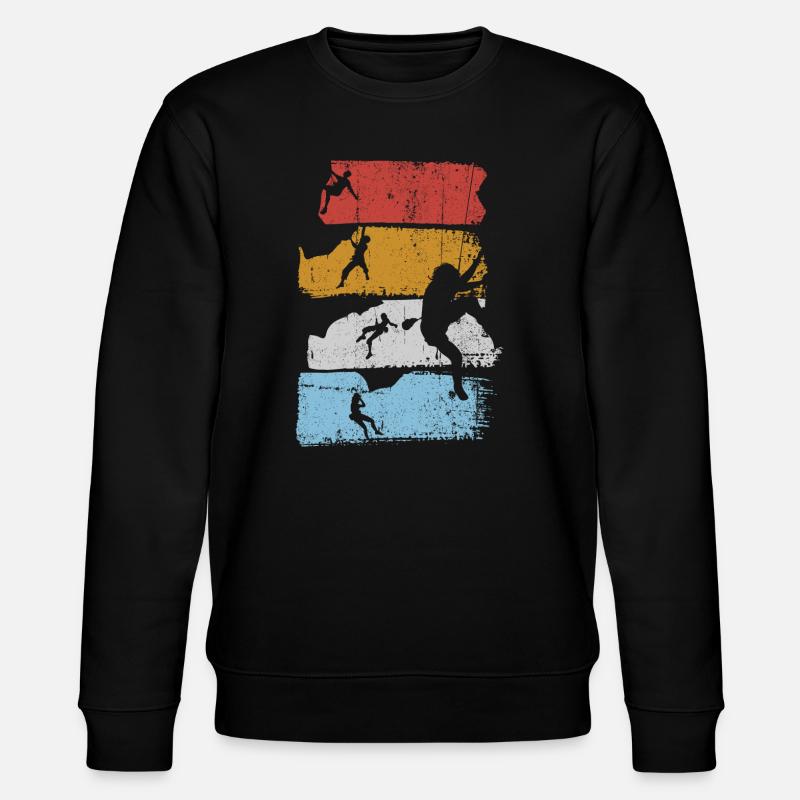 Silhouette des rayures de surf - Sweat bio CHANGER Stanley/Stella Unisexe - noir