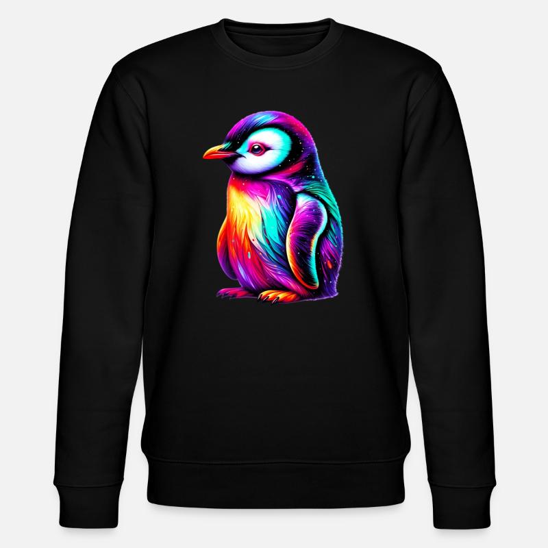 Pinguin - Stanley/Stella Unisex Bio-Sweatshirt CHANGER  - Schwarz