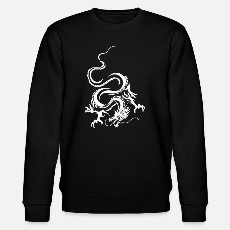 Dragon Blanc Art graphique complexe - Sweat bio CHANGER Stanley/Stella Unisexe - noir