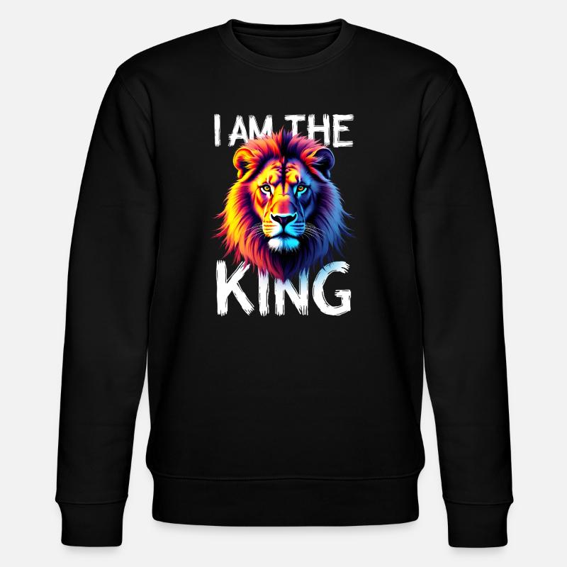 I am the King Löwe - Sweat bio CHANGER Stanley/Stella Unisexe - noir