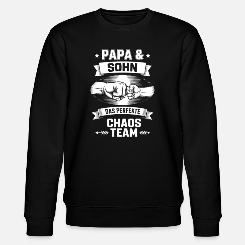 Papa & Sohn Chaos Team - Stanley/Stella Unisex Bio-Sweatshirt CHANGER - Schwarz