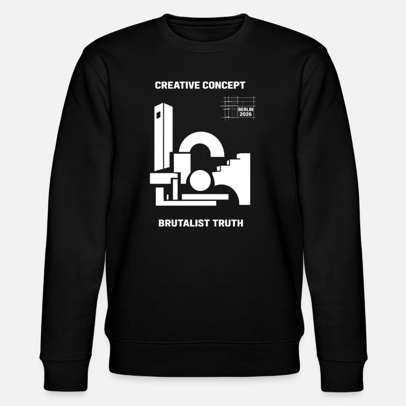 Brutalist Truth Berlin 2026 Architecture - Stanley/Stella CHANGER Unisex Organic Sweatshirt - black